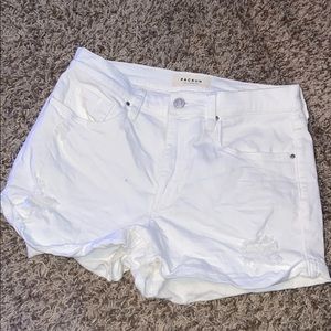 White pacsun jean shorts